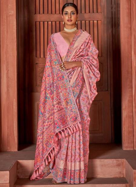 Pink Colour MANJULA AARADHYA 3 Heavy Wedding Wear Designer Silk Saree Collection 3275-B